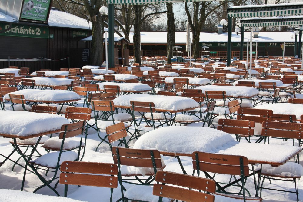 Ewige Winterzeit im Gastgarten